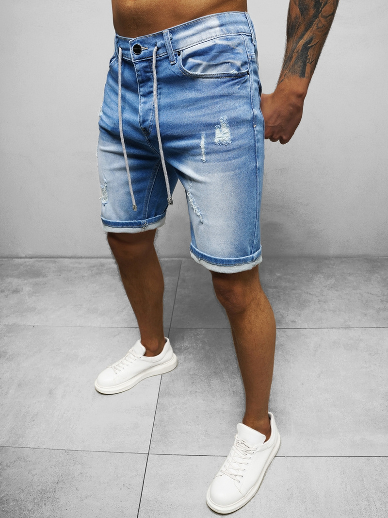 Vīriešu šorti debesu gaiši debesu zili OZONEE NB/MP0060B