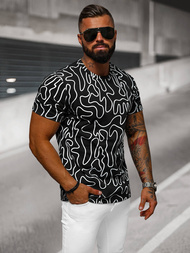 Vīriešu T-krekls Melns OZONEE JS/8T1198/3