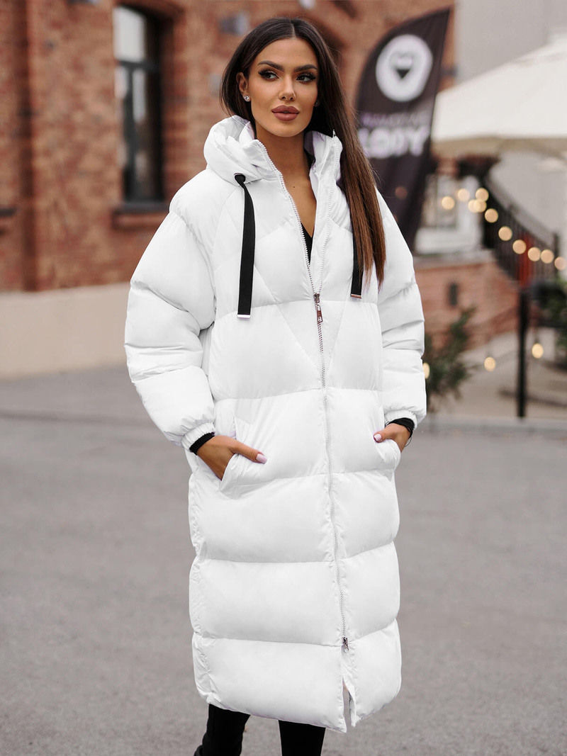 Sieviešu jaka balta OZONEE JS/5M3163/281Z