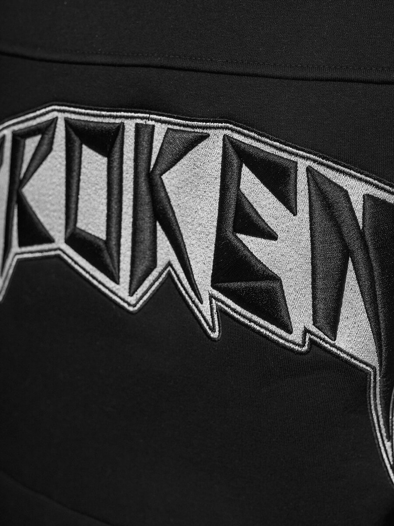 Džemperis ar kapuci melna OZONEE O/SWE23019