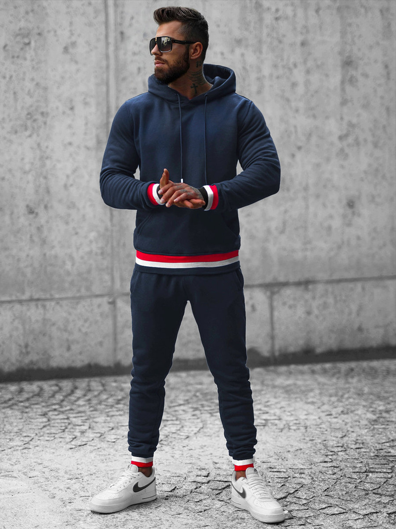 Vīriešu treniņtērps tumši zils OZONEE JS/8C60/25