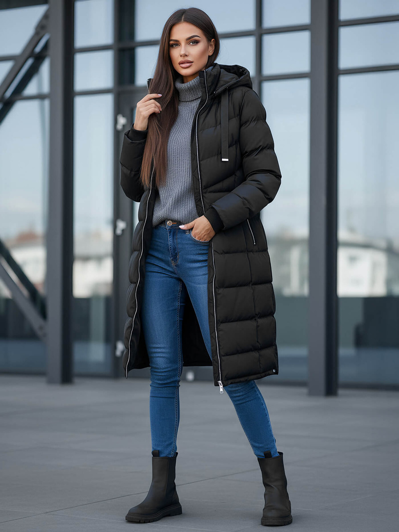 Sieviešu jaka melna OZONEE JS/M736/392Z