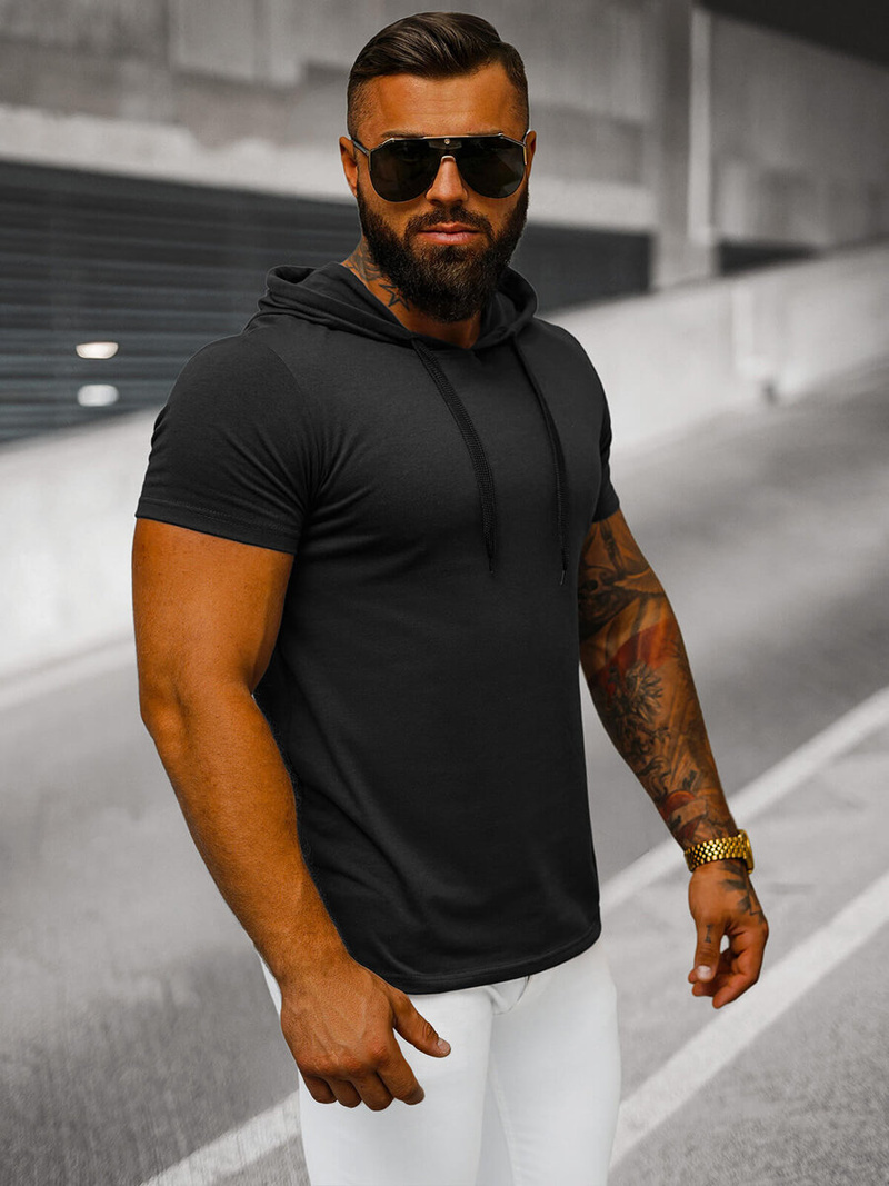 Vīriešu T-krekls Melns OZONEE JS/8T89/3