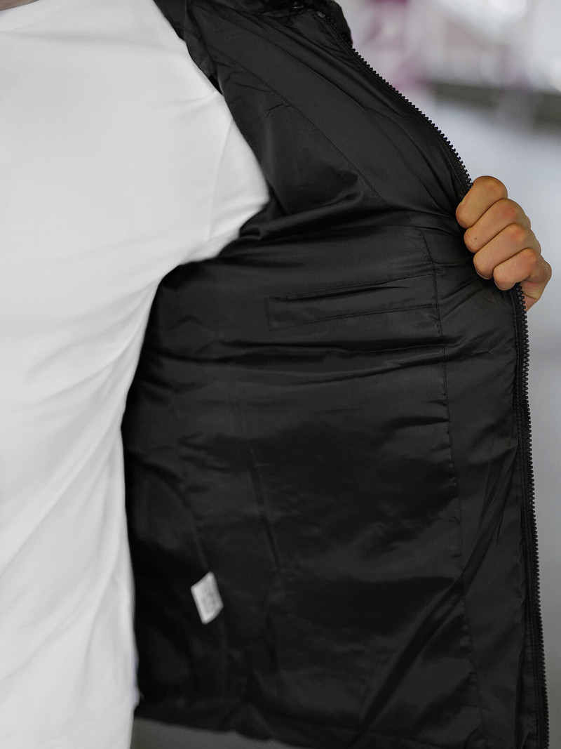 Vīriešu virsjaka melna OZONEE JS/31M5005Z