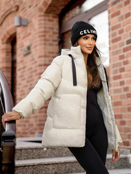 Sieviešu jaka ecru OZONEE JS/5M3251/281Z