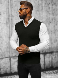 Vīriešu svīteris melns OZONEE NB/MM6005/4Z