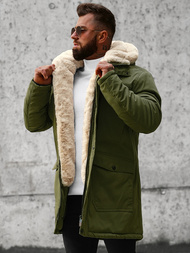 Vīriešu parka zaļa OZONEE JS/22M37/136