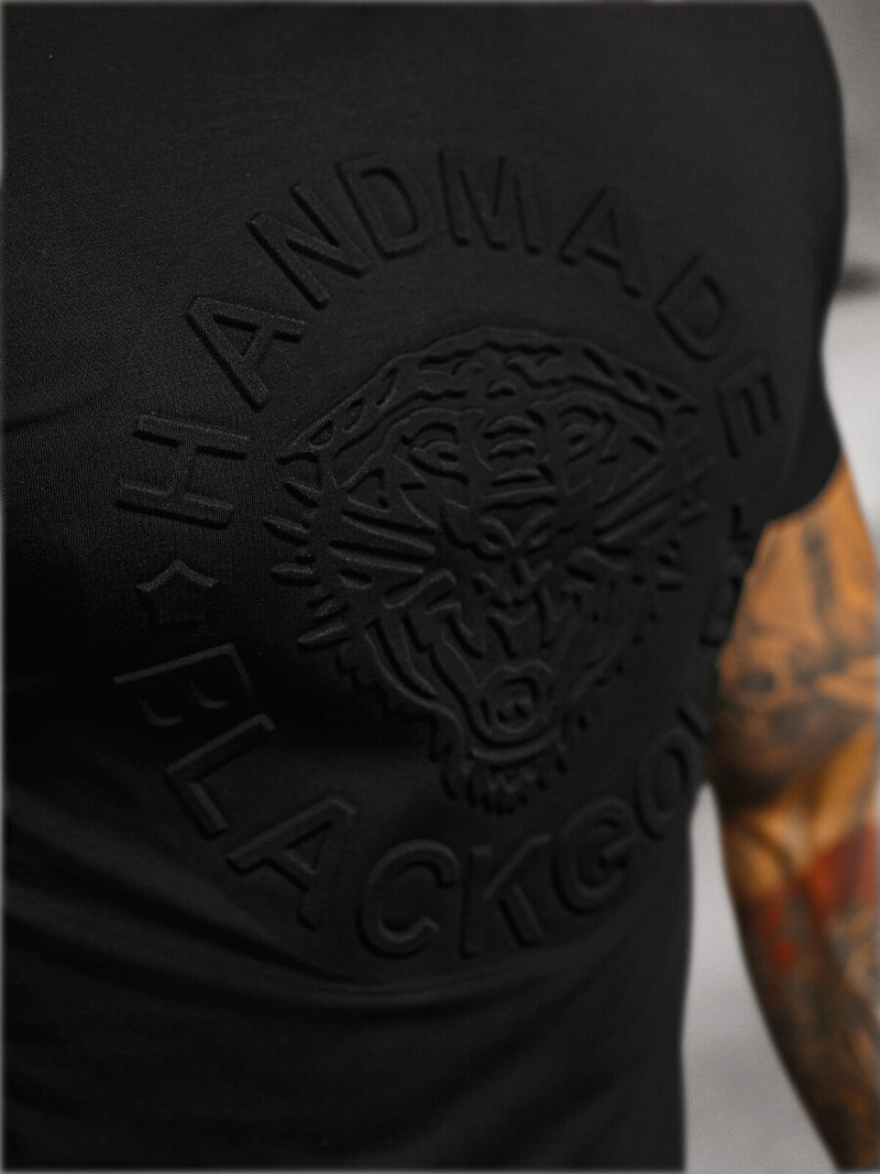 Vīriešu t-krekls melns OZONEE NB/MT3056Z