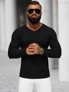 Vīriešu svīteris melns OZONEE NB/MMB601/4Z