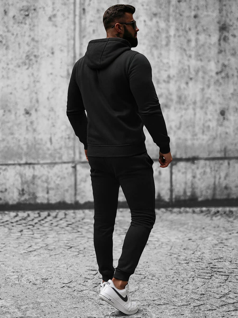 Vīriešu treniņtērps melns OZONEE JS/XW2008