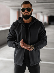 Vīriešu softshell jaka melns OZONEE JS/27B6523/3Z