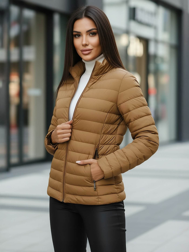 Sieviešu jaka tumši-smilšu OZONEE JS/16M9109/84Z