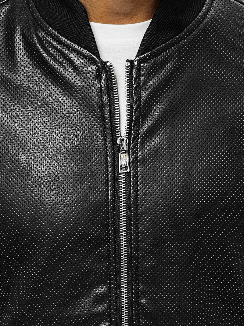 Vīriešu bomber virsjaka melna OZONEE N/7110/1