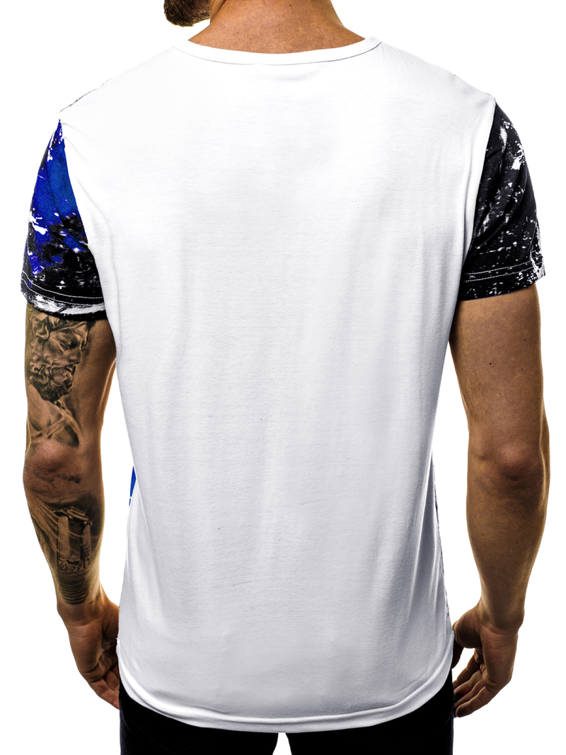 Vīriešu T-krekls debesu zils OZONEE JS/SS10929