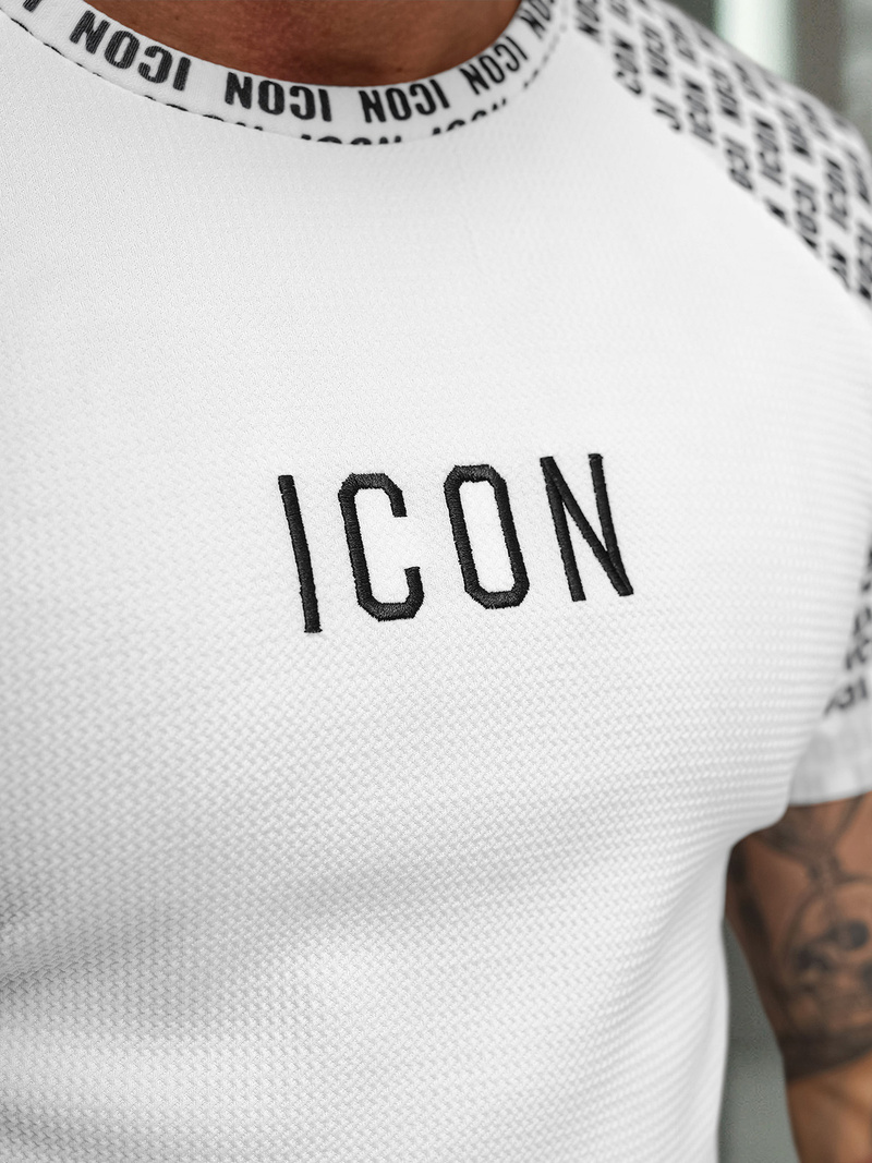 Vīriešu t-krekls balta OZONEE O/B1212