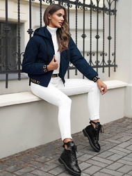 Sieviešu ziemas jaka tumši zila OZONEE JS/16M9086/215Z