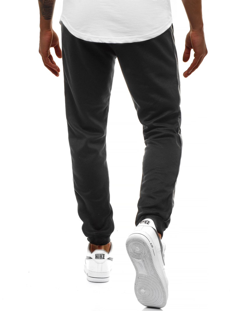 Vīriešu sporta bikses melnas-grafīta OZONEE JS/JZ11003