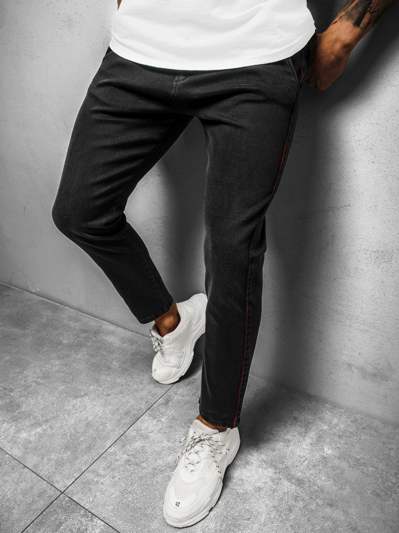 Vīriešu bikses melnas OZONEE B/7154Z