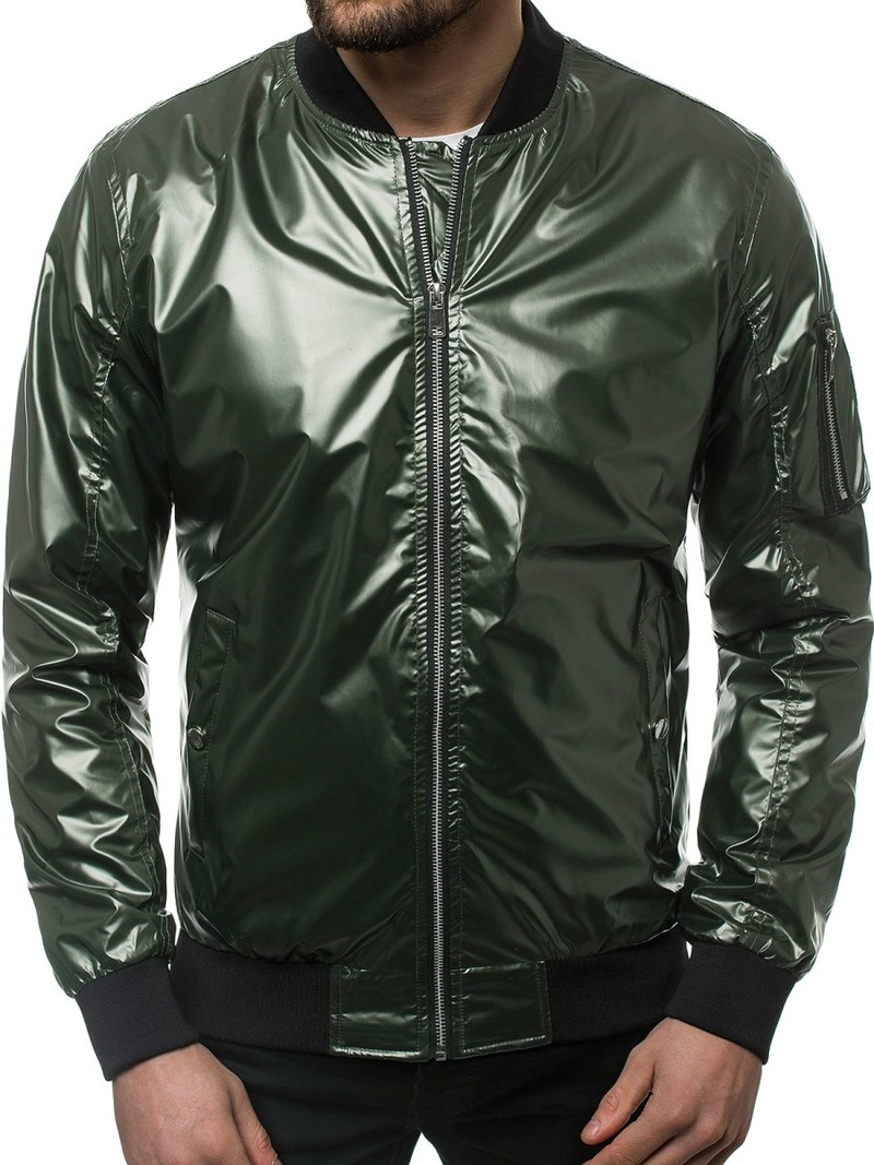 Vīriešu bomber virsjaka zaļa OZONEE N/6147