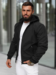 Vīriešu pārejas virsjaka melna OZONEE JS/62M9502/392