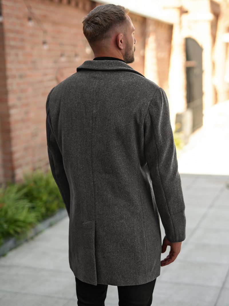 Vīriešu mētelis grafīta OZONEE JS/11Z8269