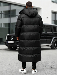 Vīriešu ziemas virsjaka melna OZONEE O/M3202Z