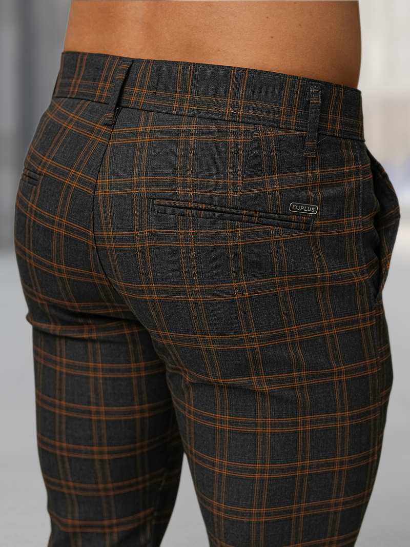 Vīriešu chino bikses grafīta OZONEE DJ/5632Z