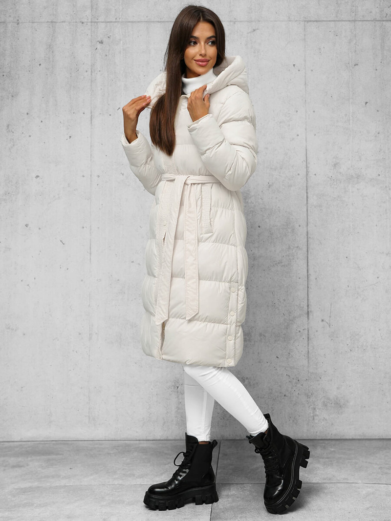 Sieviešu jaka ecru OZONEE JS/5M3253/281