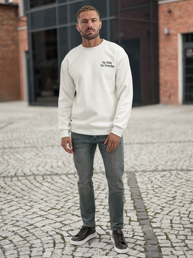 Vīriešu jaka balta OZONEE JS/65B3918/1