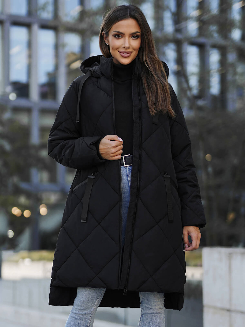 Sieviešu jaka melna OZONEE JS/5M3168/392