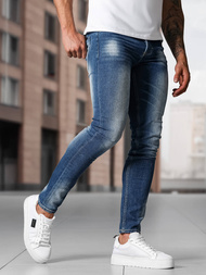 Vīriešu džinsi debesu zili OZONEE NB/MP0199BCZ