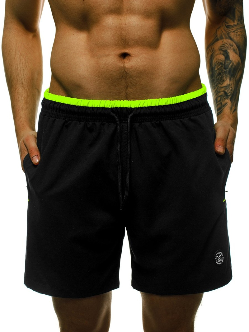 Vīriešu peldbikses melnas OZONEE MAD/4262