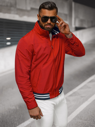 Vīriešu pārejas virsjaka sarkana OZONEE JS/5M3101/270Z