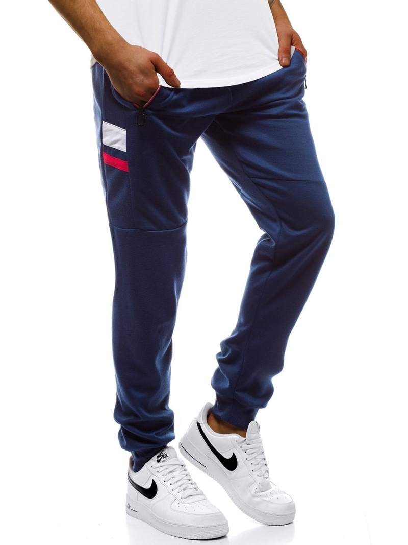 Vīriešu sporta bikses tumši zilas OZONEE JS/JZ11025