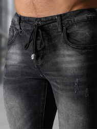 Vīriešu džinsi debesu melni OZONEE NB/MP0063/1NZ