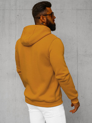 Vīriešu džemperis ar kapuci camel OZONEE JS/2008Z