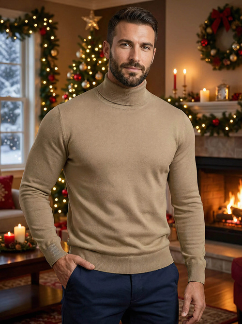 Vīriešu svīteris camel OZONEE V/V24504Z