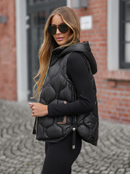 Sieviešu veste melna OZONEE O/5M3235/392