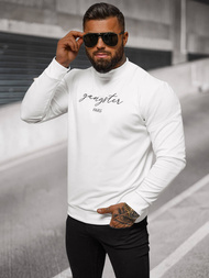 Vīriešu džemperis balts OZONEE O/B7548