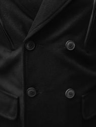 Vīriešu mētelis melns OZONEE JS/79M3143Z