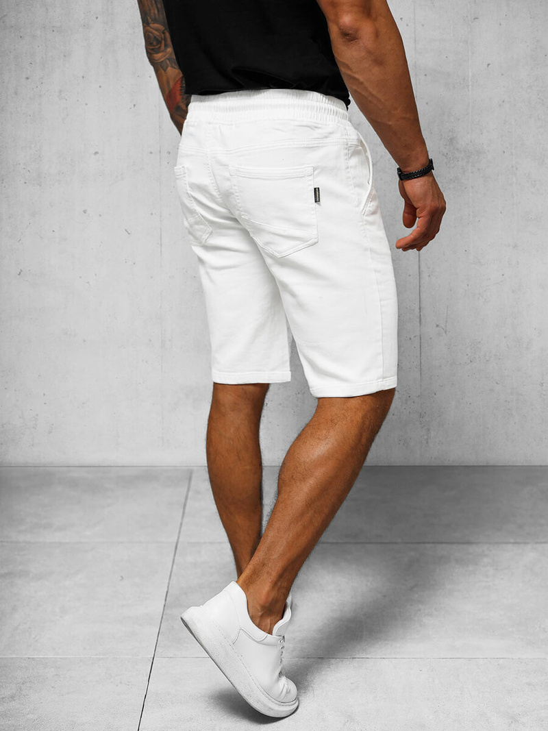 Vīriešu chino šorti baltas OZONEE NB/MP0266PC