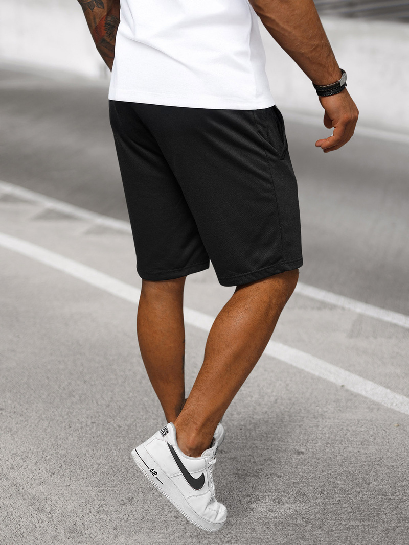 Vīriešu sporta šorti melni OZONEE JS/8K100/3Z