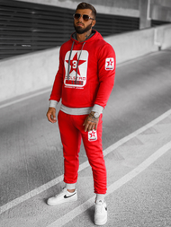 Vīriešu treniņtērps sarkans OZONEE JS/8C59/18Z