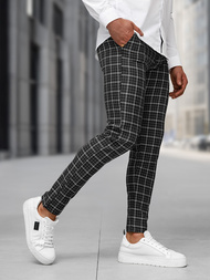  Vīriešu chino bikses melnas OZONEE DJ/5515Z