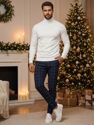 Vīriešu chino bikses debesu zilas OZONEE DJ/5505Z