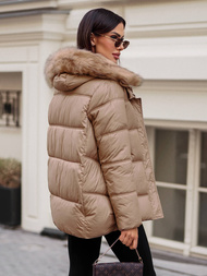 Sieviešu ziemas jaka camel OZONEE JS/5M3256/84