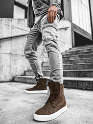 Sneakers augsti brūna OZONEE KN/022