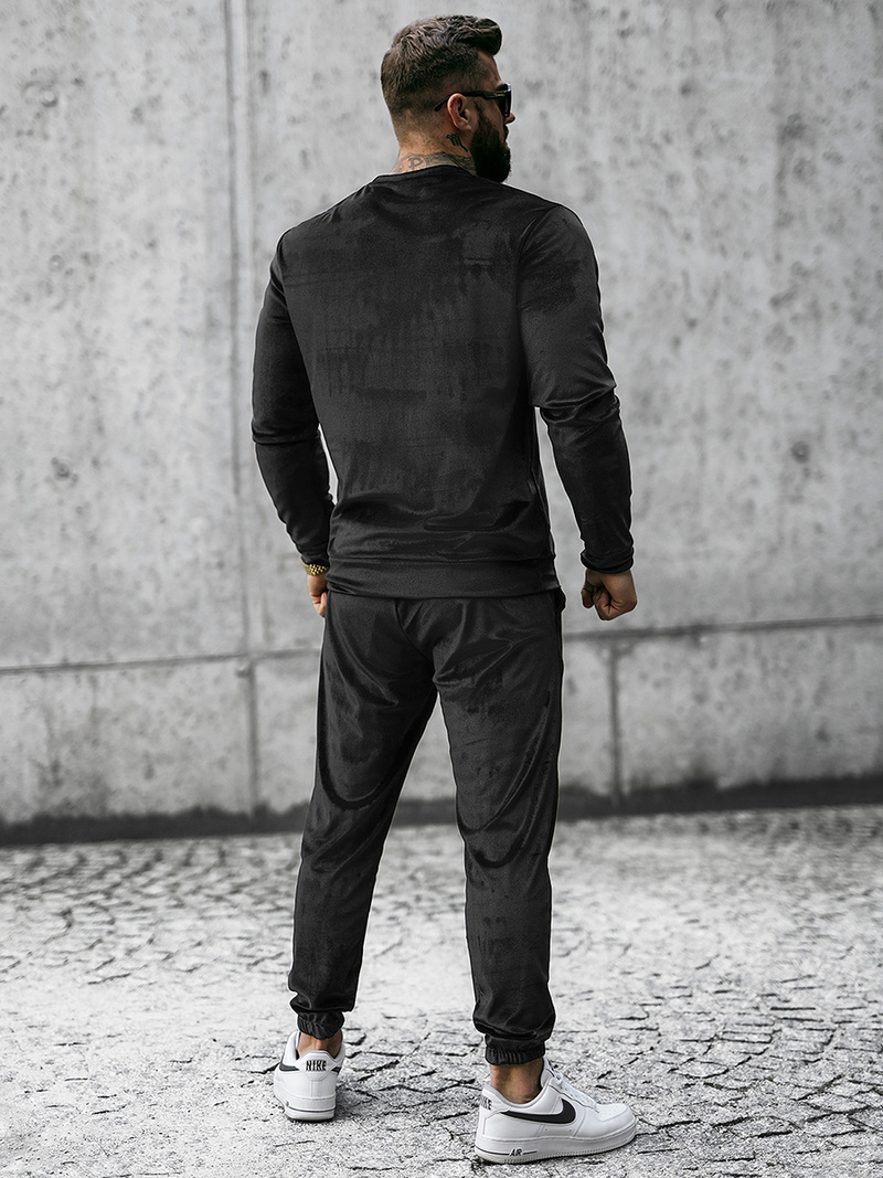 Vīriešu treniņtērps melns OZONEE O/D7516