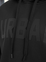 Vīriešu džemperis ar kapuci melna OZONEE JS/8B1990/3