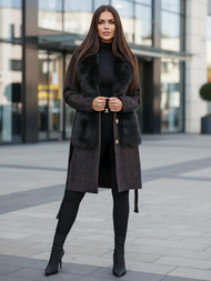 Sieviešu mētelis melns OZONEE JS/53M5200/1Z